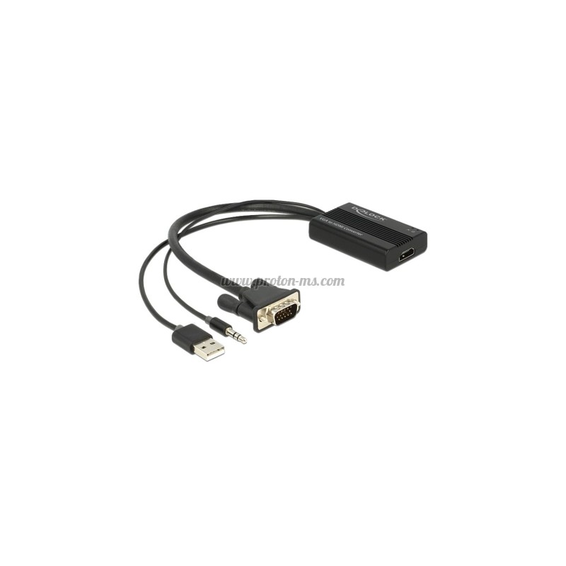 Аудио-видео конвертор VGA към HDMI DELOCK 62597