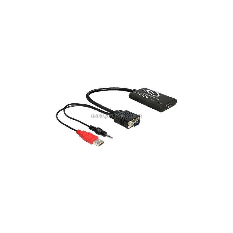 Аудио-видео конвертор HDMI към VGA DELOCK 62407