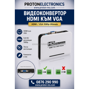 Видеоконвертор HDMI към VGA S-PC-0379