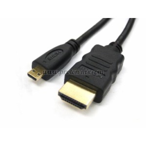 Кабел HDMI към Micro HDMI, позлатен, 2 метра
