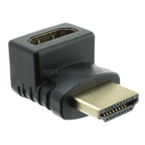 Букса HDMI мъжка към DMI женска букса FG02 ъглов преход