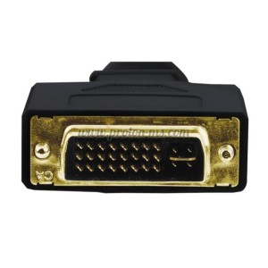 АДАПТЕР HAMA 45073, DVI МЪЖКО - VGA ЖЕНСКО, ПОЗЛАТЕНИ КОНЕКТОРИ, ЕКРАН