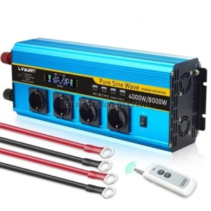 ТРАНСФЕРТЕР ИНВЕРТОР ЧИСТА СИНУСОИДА 4000W 24V/230V LVYUAN F-4000P/4SH USB С ДИСПЛЕЙ И ДИСТАНЦИОННО