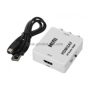 КОНВЕРТОР HDMI-ЧИНЧ, ПРЕОБРАЗУВАТЕЛ HDMI КЪМ 3 ЧИНЧА(RCA), КОНВЕРТОР, 