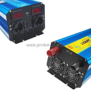 ТРАНСФЕРТЕР ИНВЕРТОР ЧИСТА СИНУСОИДА 4000W 12V/230V LVYUAN F-4000P/2SH USB С ДИСПЛЕЙ И ДИСТАНЦИОННО