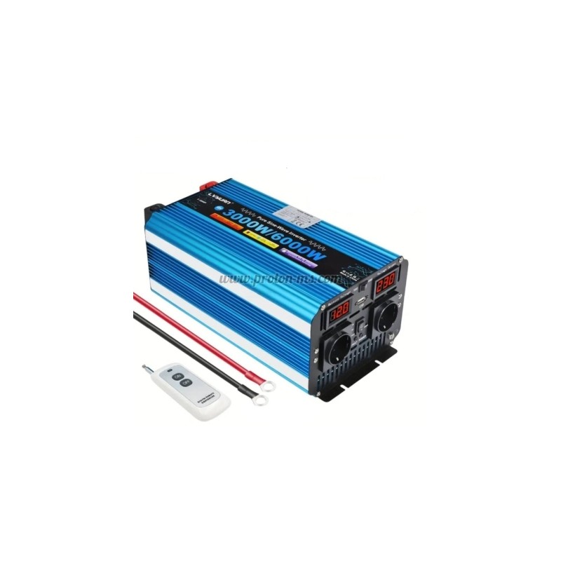 ТРАНСВЕРТЕР ИНВЕРТОР ЧИСТА СИНУСОИДА 3000W 12V/230V LVYUAN F-3000P/2SH USB С ДИСПЛЕЙ И ДИСТАНЦИОННО