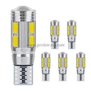 АВТОМОБИЛНА КРУШКА 10LED 5630 SMD WHITE T10 DECODE