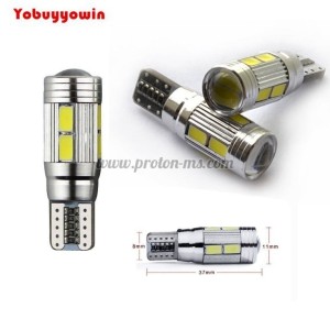 АВТОМОБИЛНА КРУШКА 10LED 5630 SMD WHITE T10 DECODE, 1бр.