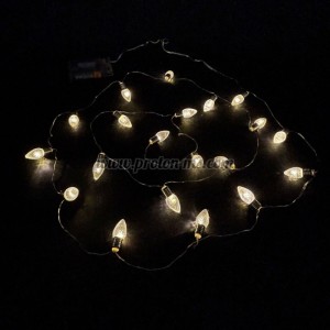 LED СВЕТЕЩ ГИРЛЯНД С РАКОВИНИ 10LED 0.3W WW IP20 ЗА 2XAA 1.5V 1.65M LIGHTEX