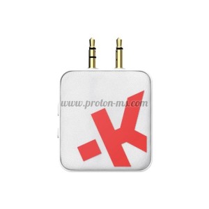 АУДИО АДАПТЕР SKROSS, 3.5 MM JACK КЪМ BLUETOOTH, БЯЛ