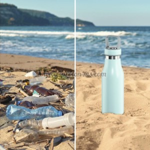 Бутилка за течности Xavax To Go, 500 ml, Неръждаема стомана, Двойна из