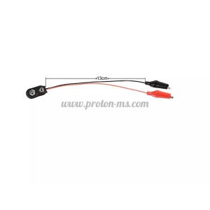 ГНЕЗДО ЗА БАТЕРИЯ F172D BATTERY CLIP 9V TO ALLIGATOR CLIP