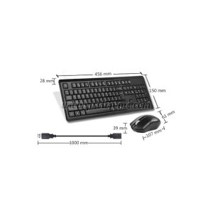 КОМПЛЕКТ КЛАВИАТУРА И МИШКА A4TECH 4200N