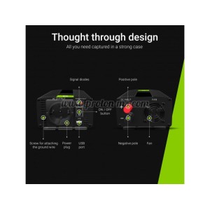 Инвертор GREEN CELL, 12/220V,  DC/AC 1000W/2000W, Модифицирана синусои