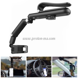 СТОЙКА ЗА ТЕЛЕФОН ЗА КОЛА ЗА СЕННИКА, ДЪЛГО РАМО, CAR HOLDER SUN VISOR