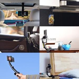 СТОЙКА ЗА ТЕЛЕФОН ЗА КОЛА ЗА СЕННИКА, ДЪЛГО РАМО, CAR HOLDER SUN VISOR