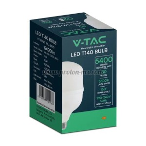 LED КРУШКА 50W ПЛАСТИК T140 4000K E27 E40 RING