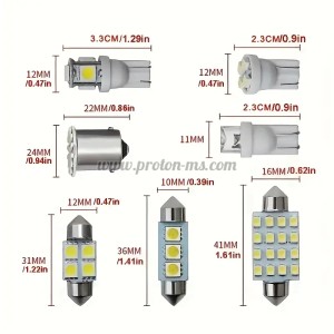 ЛАМПА АВТОМОБИЛНА 12V T11 36MM LED 3X5050