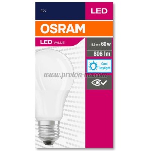 LED КРУШКА 8.5 W E27 OSRAM LED VALUE CLASSIC