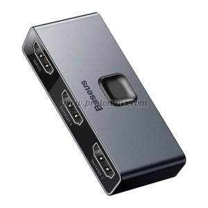 HDMI СПЛИТЕР BASEUS MATRIX, 4K, ДВУПОСОЧЕН, СИВ