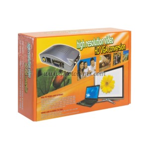 КОНВЕРТОР, VGA КЪМ AV/S-VIDEO+VGA, СРЕБРИСТ