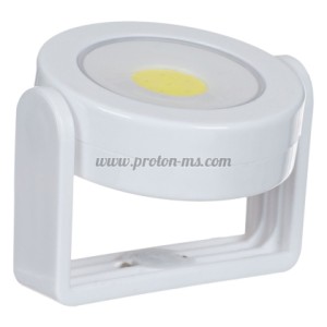 LED ЛАМПА С МАГНИТ И ОТВОРИ ЗА ЗАКРЕПВАНЕ 7СМ. ВЪРТИ СЕ НА 360º. С БАТЕРИИ 3 AAA