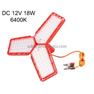 12V 18W LED Лампка с щипки 6400K