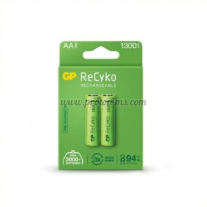 АКУМУЛАТОРНА БАТЕРИЯ R6 AA 130AAHC-EB2 1300MAH NIMH 2 БР. В ОПАКОВКА GP
