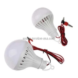 LED КРУШКА С ФАСУНГА И КАБЕЛ DC 12V