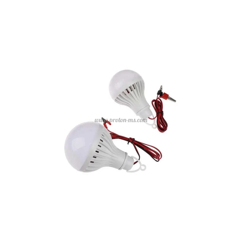 LED КРУШКА С ФАСУНГА И КАБЕЛ DC 12V
