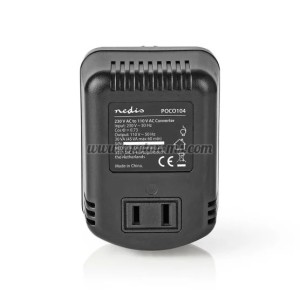 КОНВЕРТОР 45W, 220VAC-110VAC, NEDIS POCO104, ЕДНОПОСОЧЕН