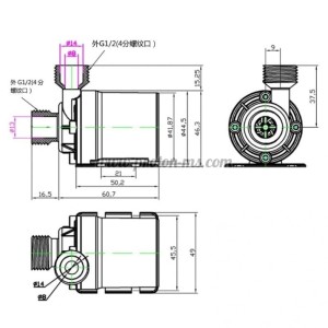 ПОМПА ЗА ТЕЧНОСТИ 12V 800L/H