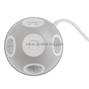 РАЗКЛОНИТЕЛ С КЛЮЧ 3 ГНЕЗДА И 2 БР. USB TYPE C