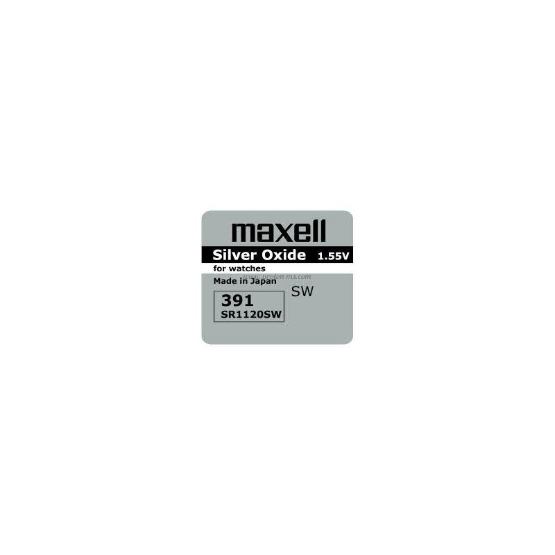 Бутонна батерия сребърна MAXELL SR-1120 SW /381/391/ AG8 1.55V