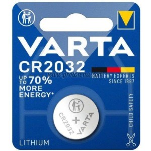 БУТОННА БАТЕРИЯ ЛИТИЕВА VARTA CR2032 3V 1 БР. В БЛИСТЕР