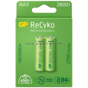 АКУМУЛАТОРНА БАТЕРИЯ GP R6 AA 2700MAH NIMH 2 БР. 270AAHCE-EB2 GP