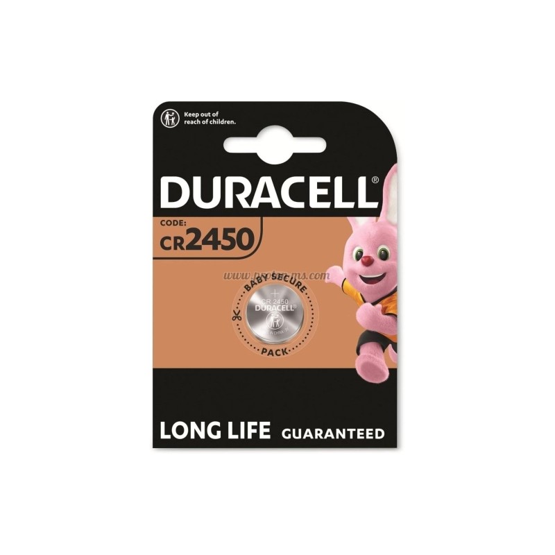БУТОННА БАТЕРИЯ ЛИТИЕВА DURACELL CR2450