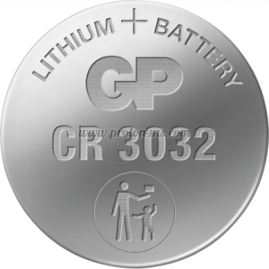 ЛИТИЕВА БУТОННА БАТЕРИЯ GP CR-3032 3V 1 БР. В БЛИСТЕР /ЦЕНА ЗА 1 БР./