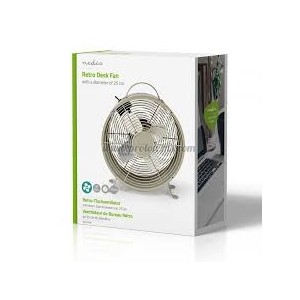 ВЕНТИЛАТОР ЗА СТАЯ, НАСТОЛЕН, 230VAC, 20W, СИВ, FNCL10GY20, NEDIS