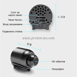 МИНИ WIFI БЕЗЖИЧНА КАМЕРА ЗА ВИДЕОНАБЛЮДЕНИЕ