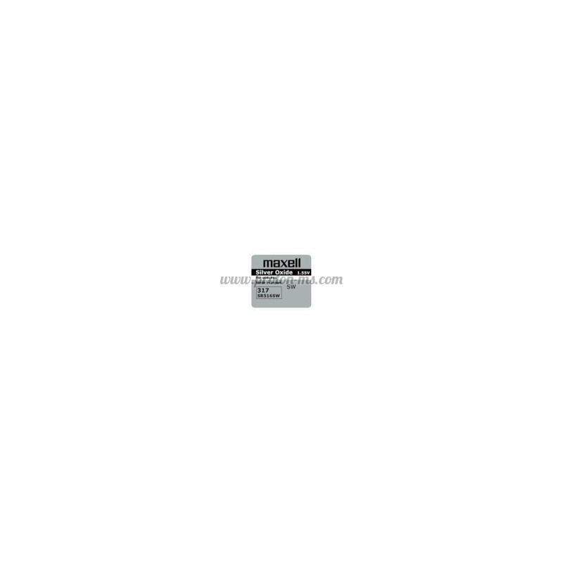 Бутонна батерия сребърна MAXELL SR-516 SW /317/ 1.55V