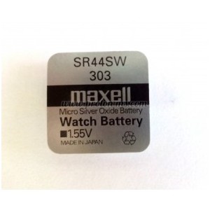 Бутонна батерия сребърна MAXELL SR-44 SW/303/ 1.55V