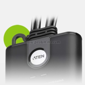 ПРЕВКЛЮЧВАТЕЛ KVM ATEN CS22HF, ДВУ ПОРТОВ USB HDMI