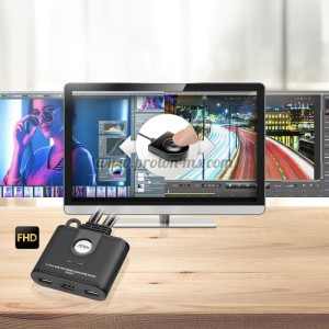 ПРЕВКЛЮЧВАТЕЛ KVM ATEN CS22HF, ДВУ ПОРТОВ USB HDMI