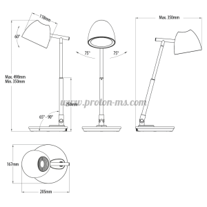 LED ДИМИРАЩА НАСТОЛНА ЛАМПА 8W