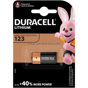 БАТЕРИЯ ЛИТИЕВА ФОТО DURACELL CR-123 3V
