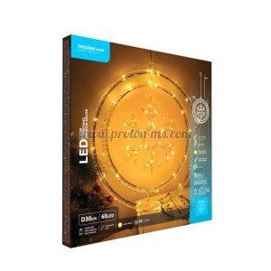 СВЕТЕЩА КОЛЕДНА УКРАСА СНЕЖИНКА НА БАТЕРИИ C3009 MODEE