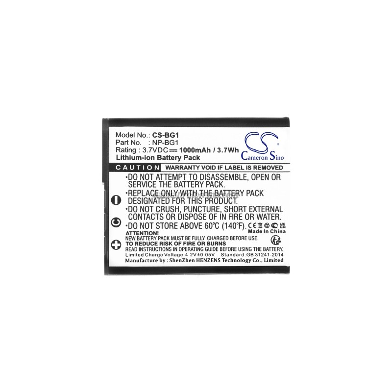 Батерия за апарат SONY NP-BG1 LiIon 3.7V 1000mAh Cameron Sino