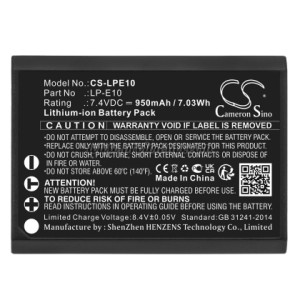 Батерия за апарат CANON LPE10 LiIon 7.4V 950mAh Cameron Sino