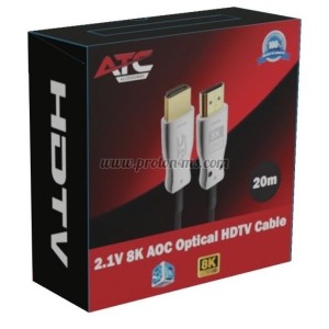 КАБЕЛ 550 20М HDMI/HDMI МЪЖКИ HDTV 2.1V 8K AOC OPTICAL CABLE ATC